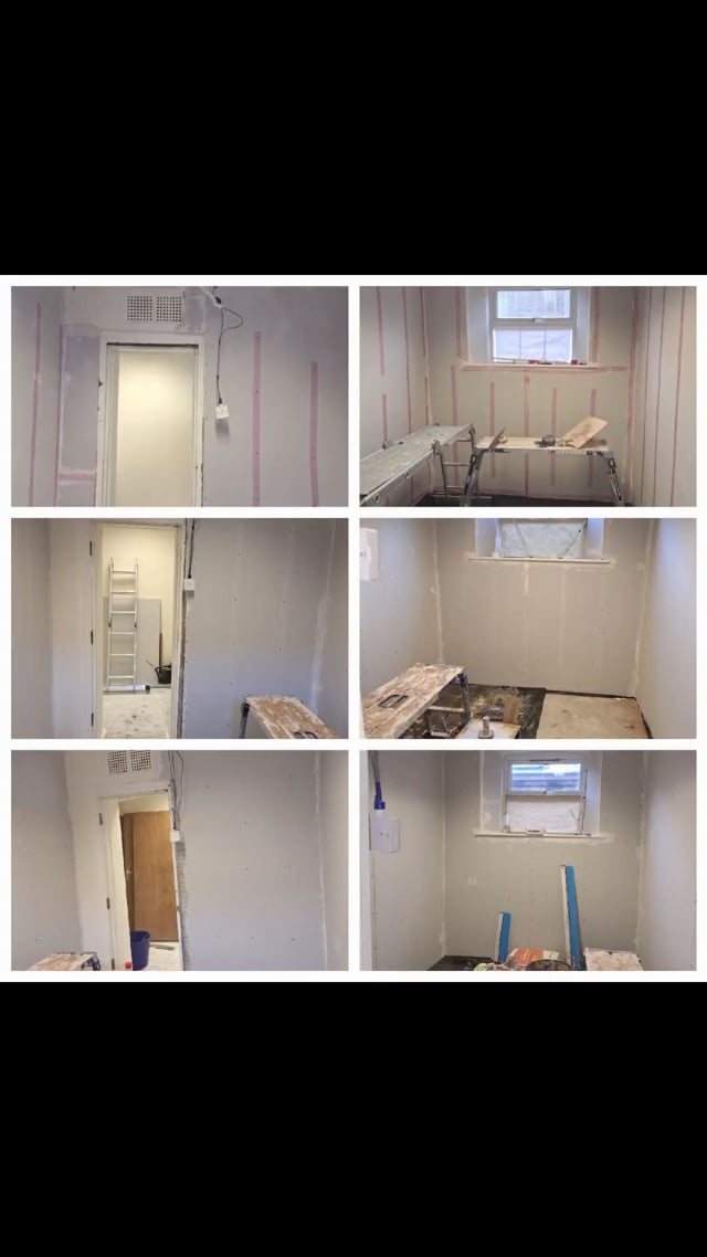 Plastering Old Police Cells