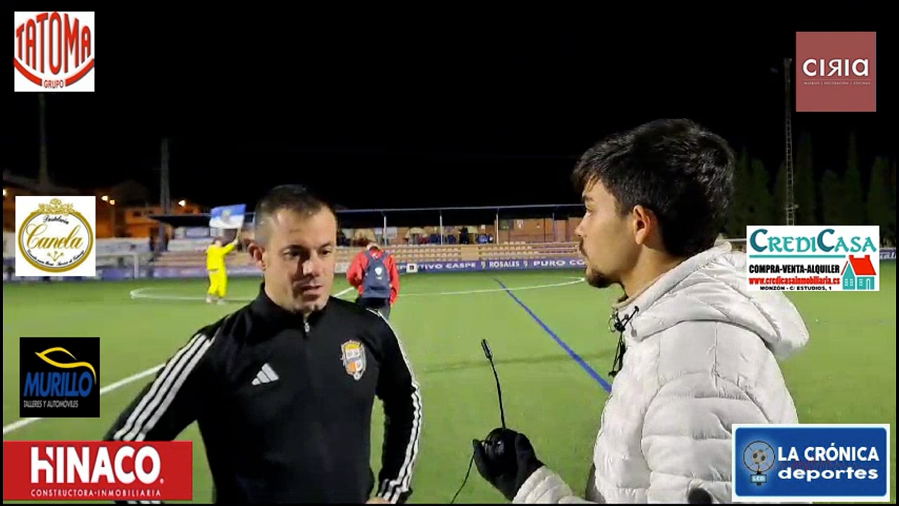 JAVI ROMERO (Entrenador del Caspe) Cd Caspe 1-0 Atletico Monzon/ Jor 13/ 3 Rfef