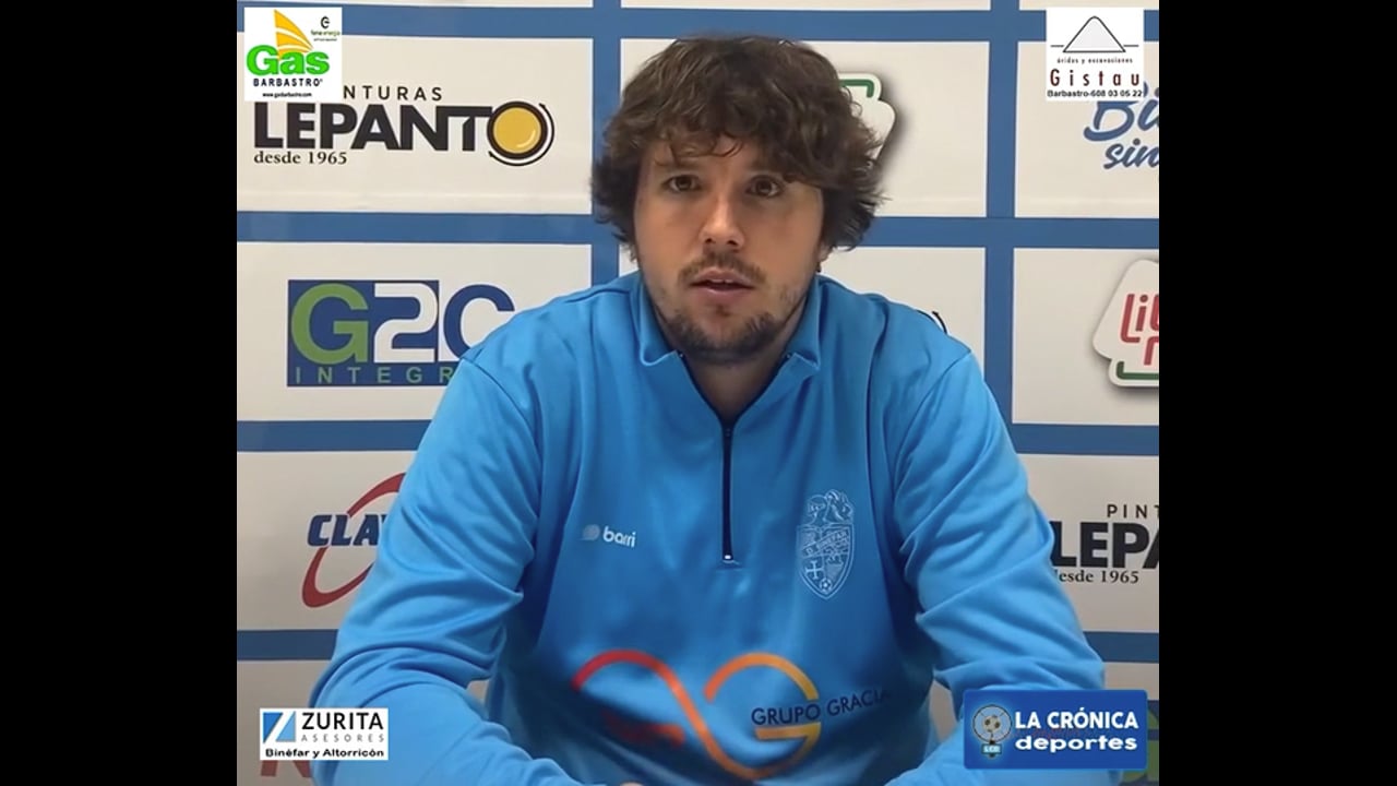 LA PREVIA / CD Binéfar - SD Ejea / LUIS ARCAS (Entrenador Binéfar) Jor. 13 - Tercera Rfef / Fuente: Facebook CD Binéfar