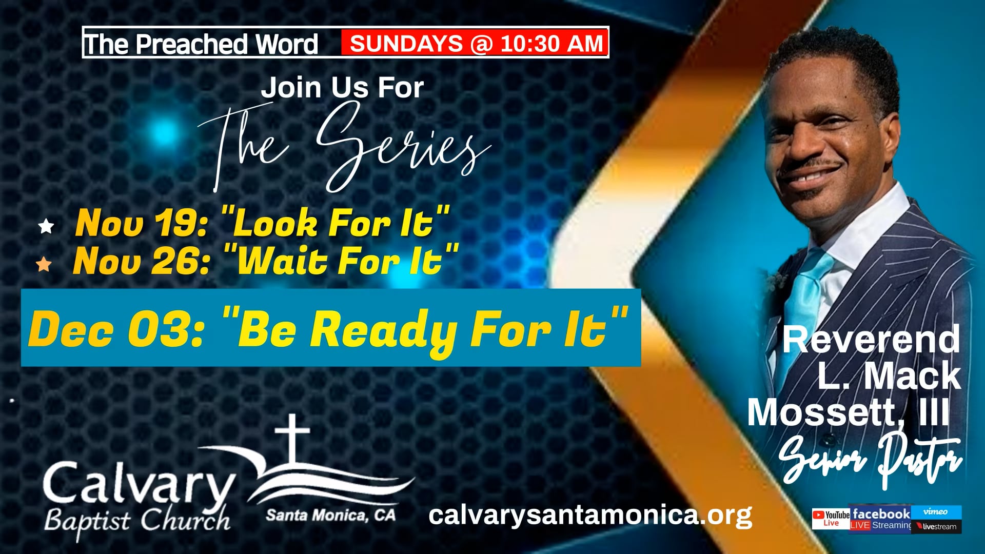 2023.12.03 _ 10:30 AM Calvary Baptist Church Worship Service