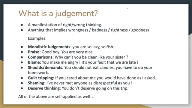 examples of good judgement