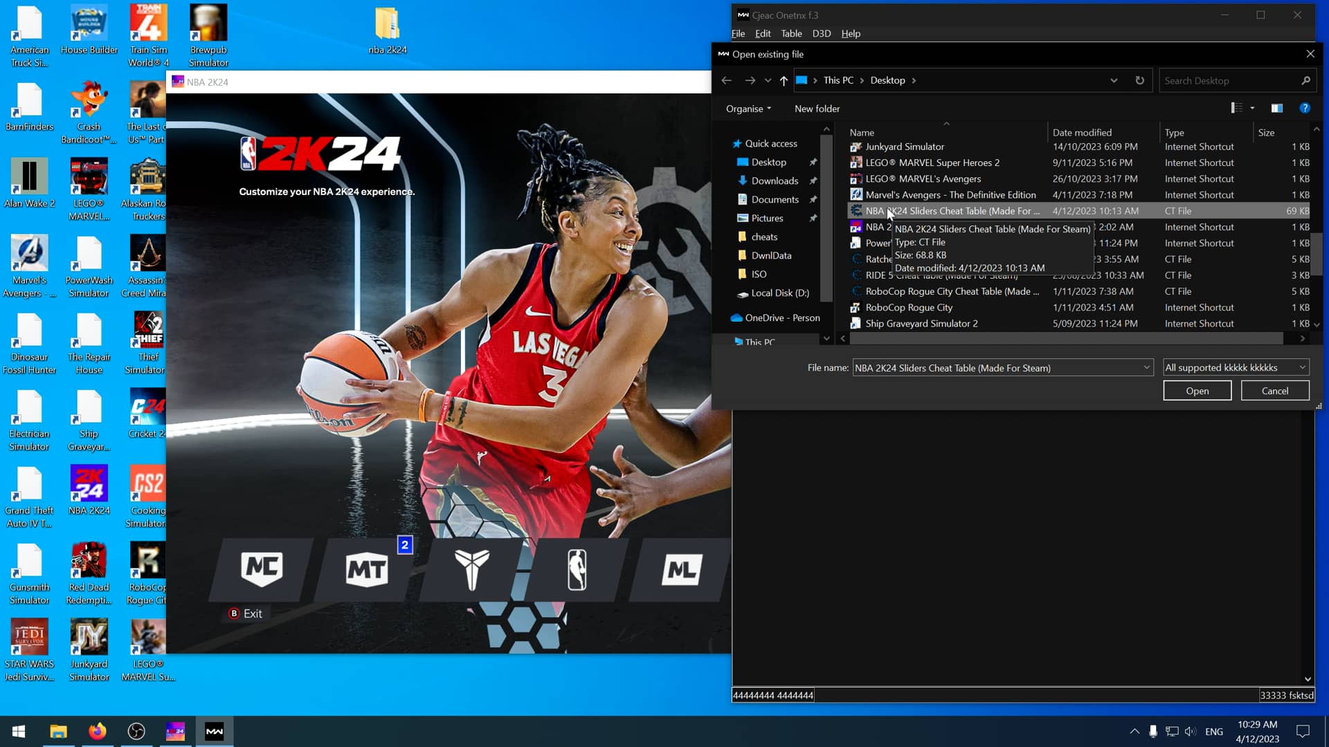 Nba 2k24 sliders cheat table made for steam on vimeo
