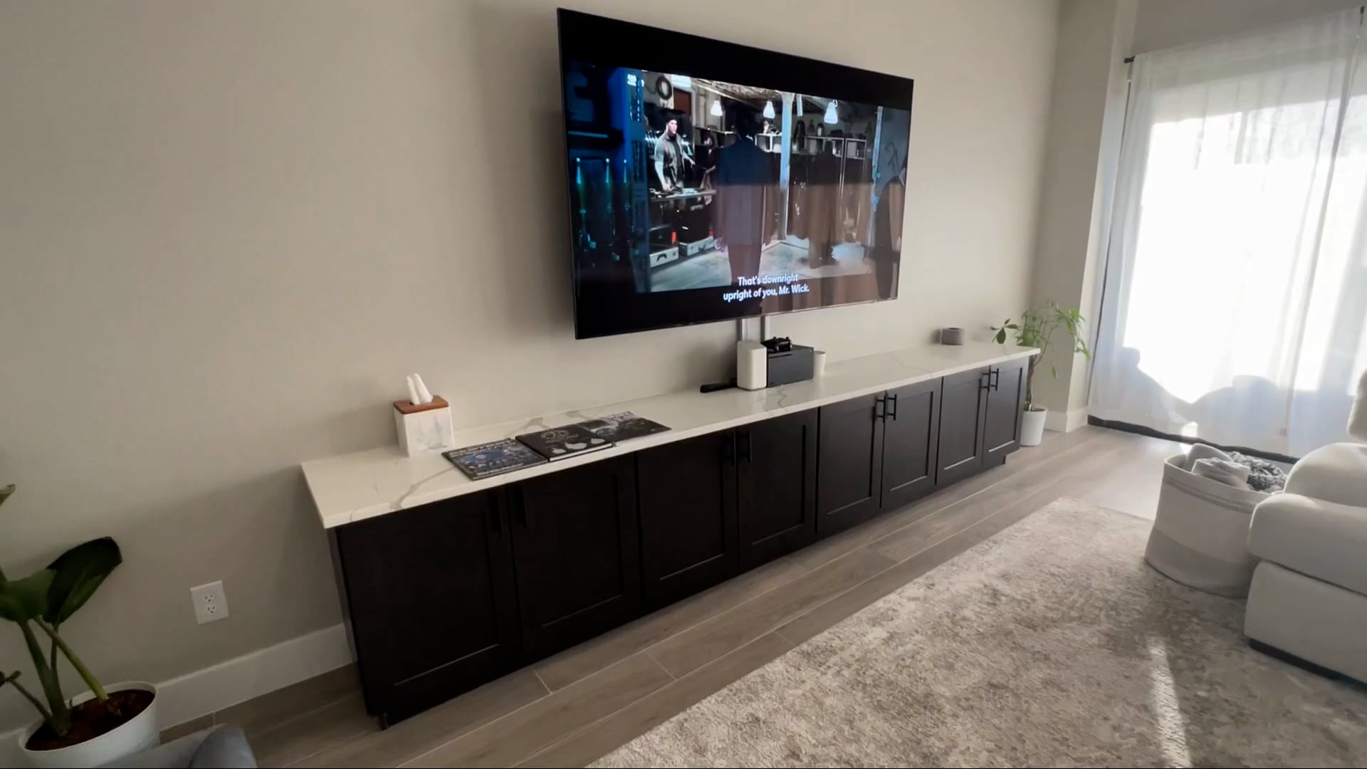 Custom tv built in