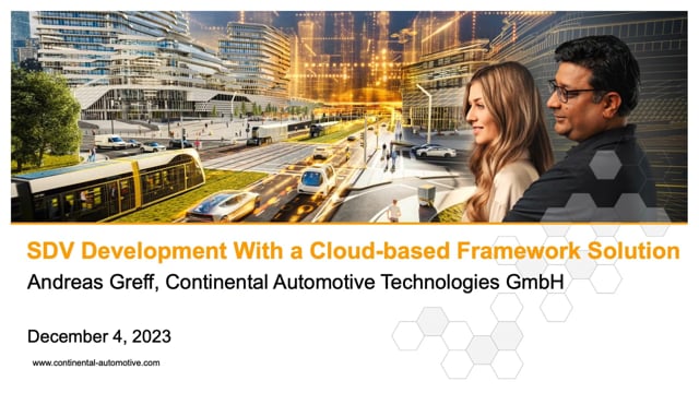 Reducing SDV development time with a cloud-based framework solution