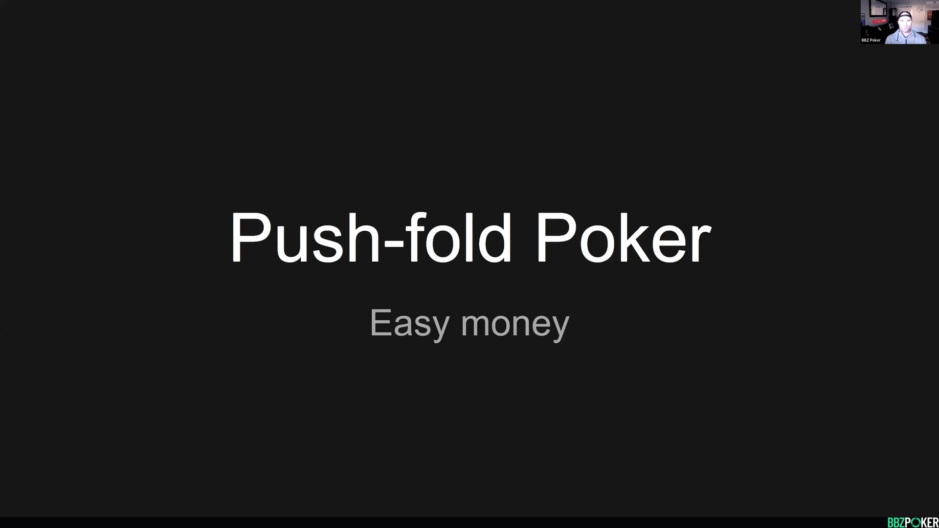 Push-fold Poker Study Session
