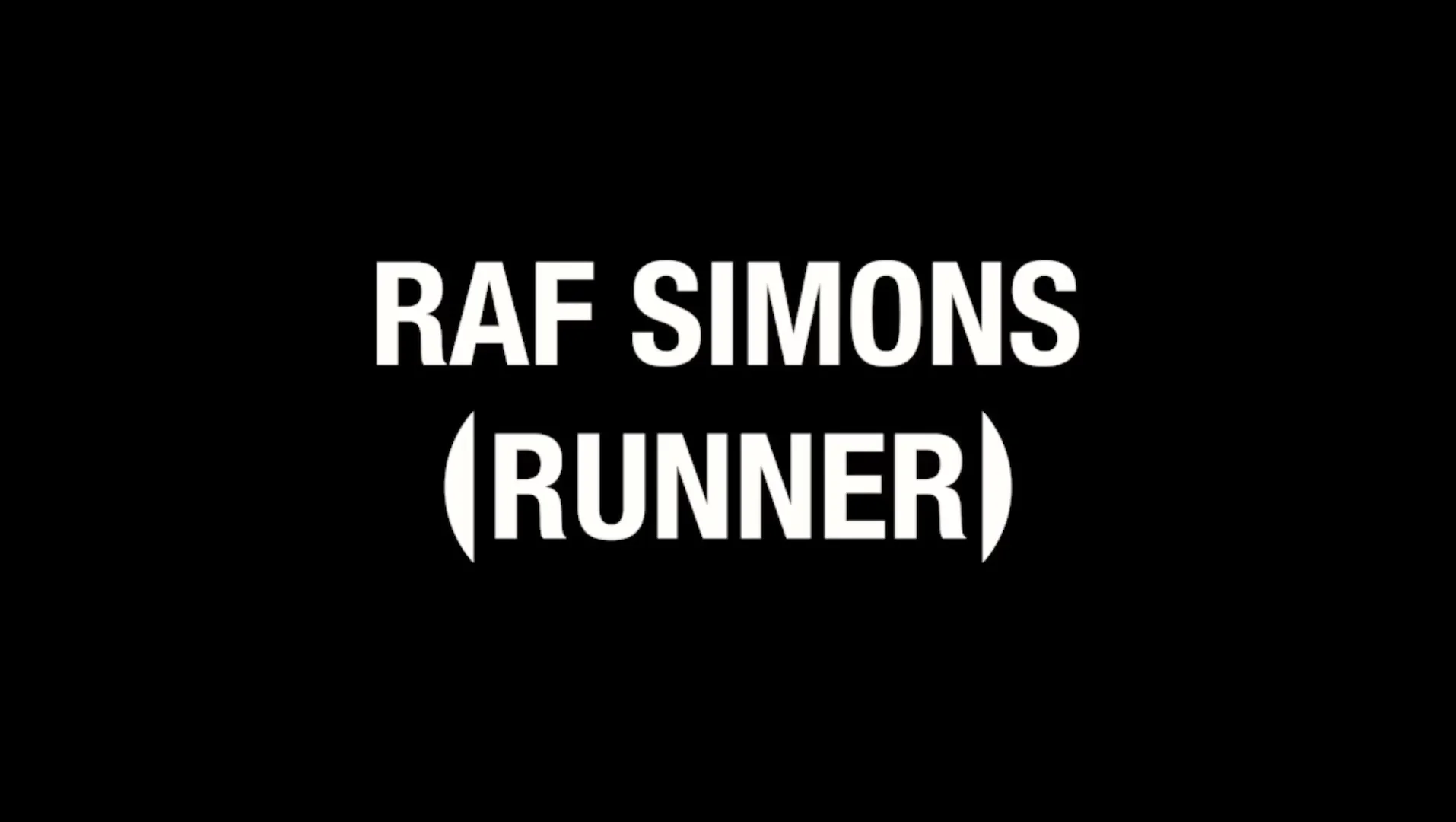 Raf simons logo hotsell