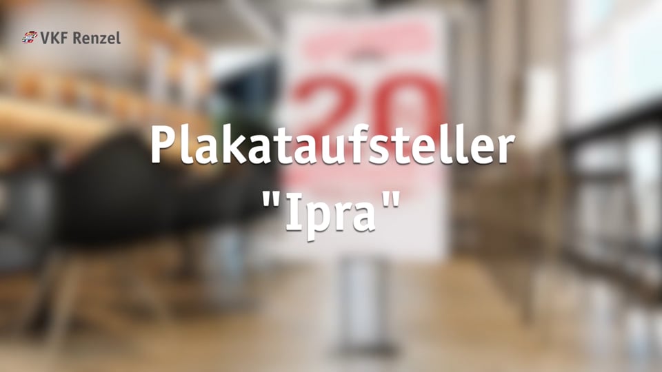Plakataufsteller „IPRA“ - doppelseitig nutzbar