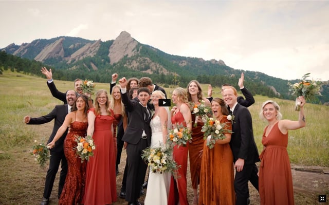 Allie + Clay Wedding Highlights - Chautauqua Boulder and Blanc Denver CO_082823