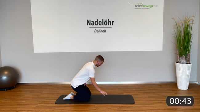 Dehnübungen - Nadelöhr