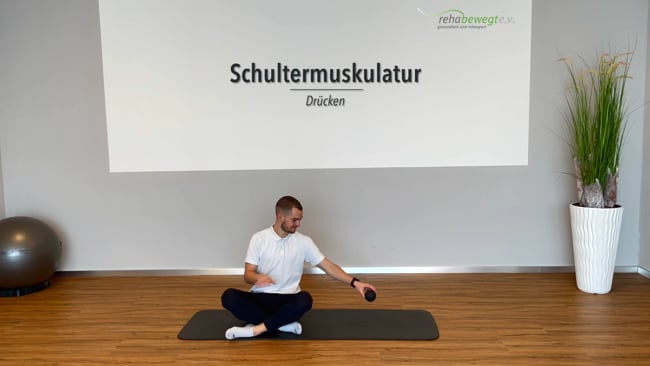 Übungen Faszienkugel - Schultermuskulatur