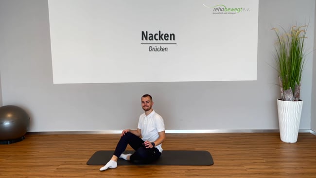 Übungen Faszienkugel - Nacken