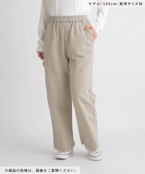 ペインターストレートデニムパンツ[プチ・プラスサイズあり ペインターストレートデニムパンツ[プチ・プラスサイズあり