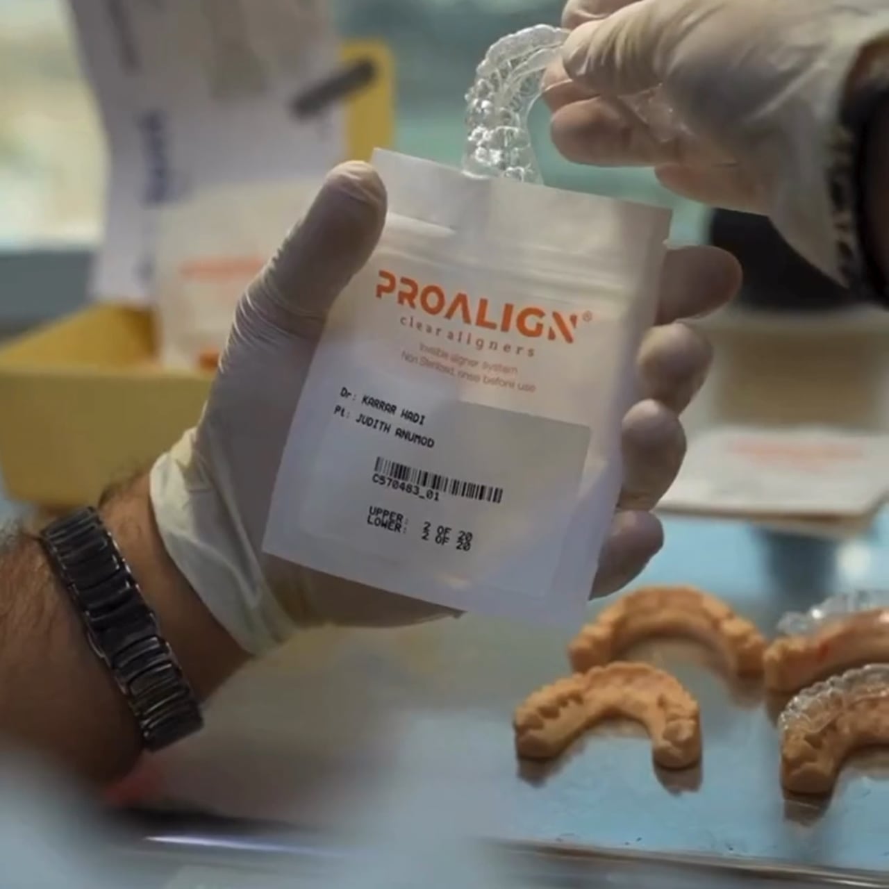 Clear aligner fabrication at Proalign Smile Shop clinic