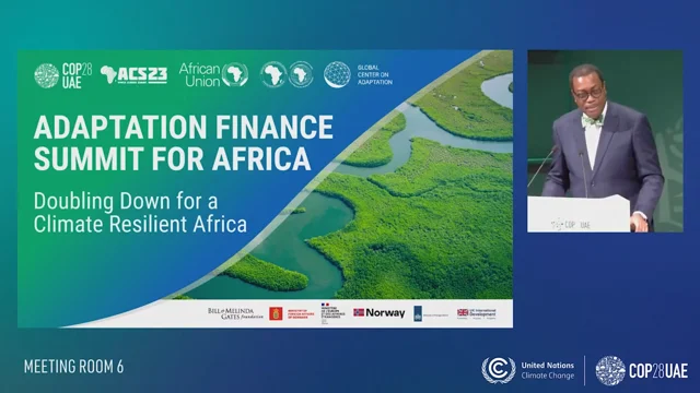 COP28 President calls for improved adaptation finance for vulnerable  nations at Climate and Development Ministerial - المستقبل الاخضر