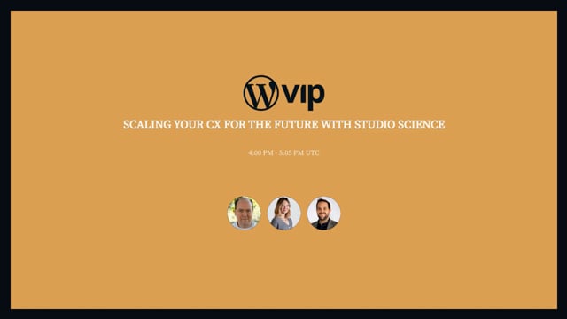 Thumbnail for: Scaling Your CX for the Future with Studio Science