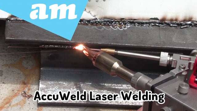 AccuWeld Laser Welding by LaserMaster Dedicated Welding Mode Tried by Client First Time