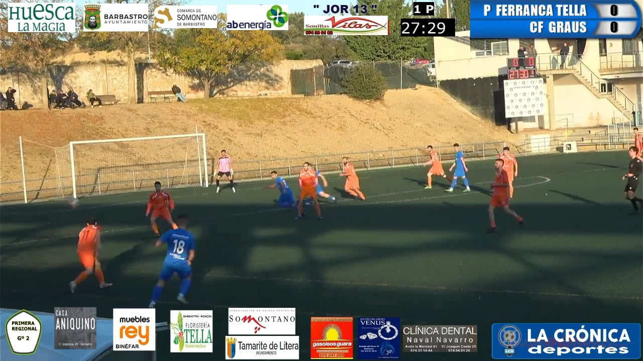 (RESUMEN Y GOLES) Peña Ferranca Tella 3-1 CF Graus / Jor. 13 / Primera Regional Gr 2