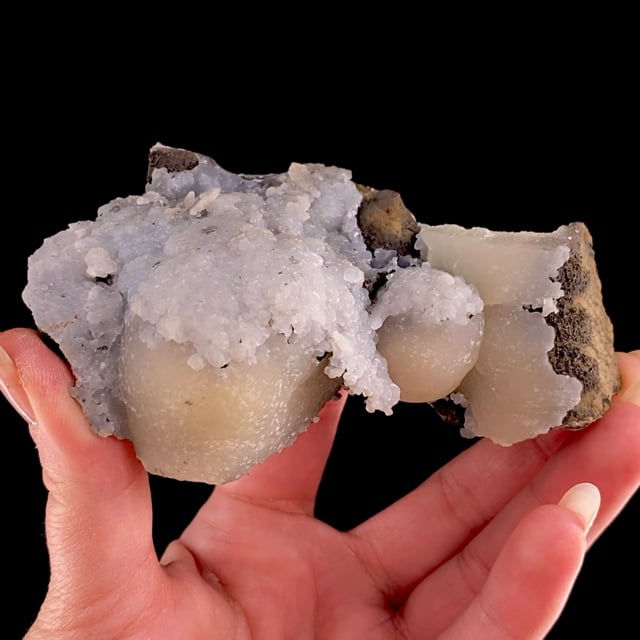 Smithsonite (rare ''cast'' after botryoidal Fluorite)