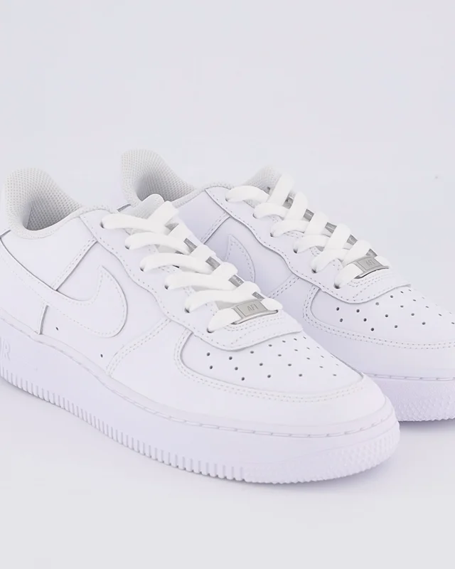 All white nike air hot sale force