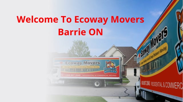 ⁣Ecoway Movers in Barrie, ON | L4N 5R7