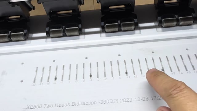 PrintExp Bi-Directional Alignment When Printhead Height and Media Thickness Changed