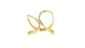 10kt Yellow Gold Freeform Geometric Ring