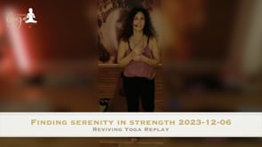 Finding serenity in strength 2023-12-06