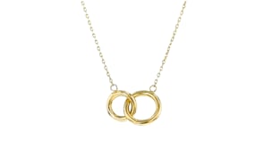14kt Yellow Gold Interlocking-Circle Necklace