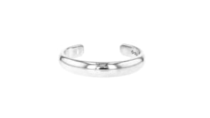 Sterling Silver Jewelry Set Two Toe Rings