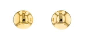 Italian 18kt Yellow Gold 20mm Dome Earrings