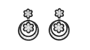 Le Vian Exotics 2.38 ct. t.w. Vanilla and Blackberry Diamond Floral Drop Earrings in 14kt Vanilla Gold