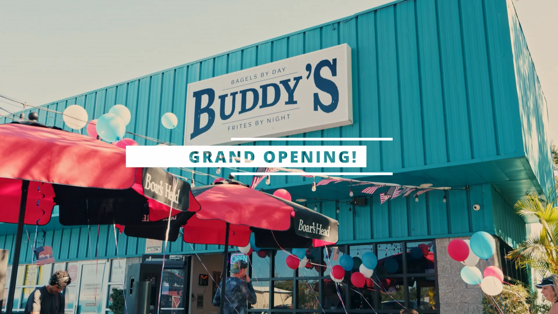 Buddy s bagels grand opening