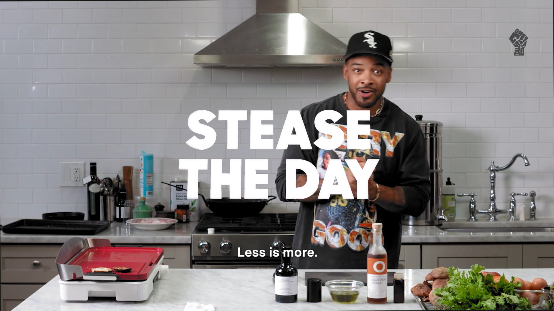 Ghetto-Gastro Stease The Day ft. Chef Lester Walker Grilled-Salad