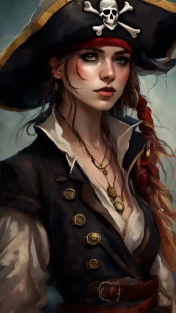 Ai Generated, Woman, Pirate. Free Stock Video - Pixabay