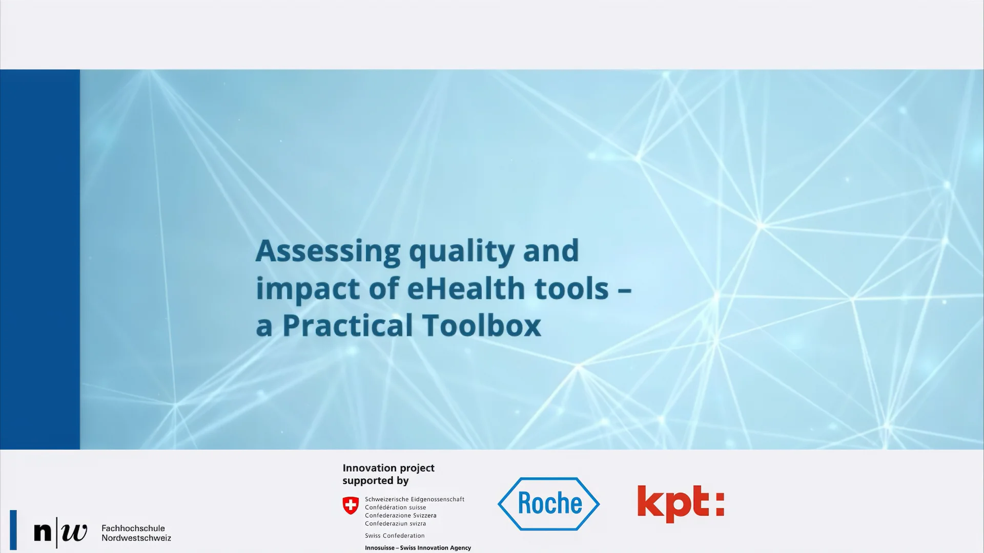 Assessing quality and impact of eHealth tools - a Practical Toolbox on ...
