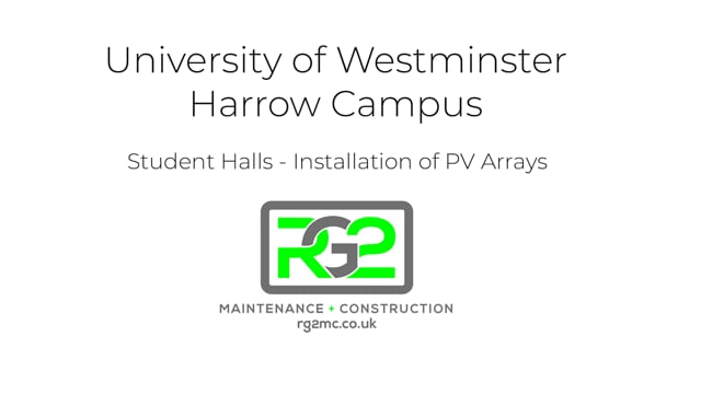 University of Westminster Harrow Campus - PV Arrays