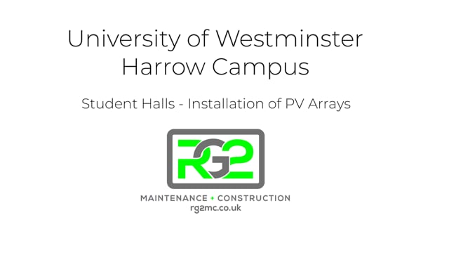 University of Westminster Harrow Campus - PV Arrays