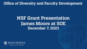 NSF Grant Presentation with the NSF Director Dr. James Moore