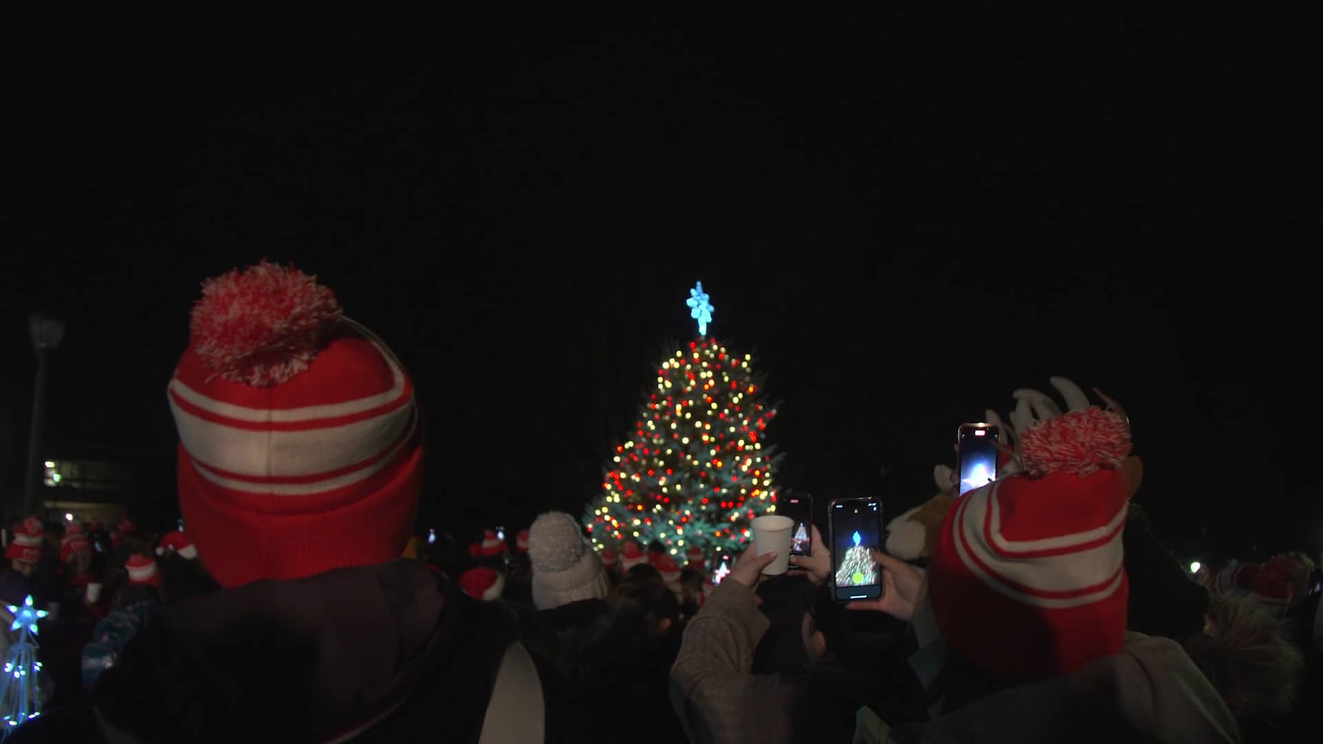 Fairfield University Christmas Tree lighting 2023. Produced and edited