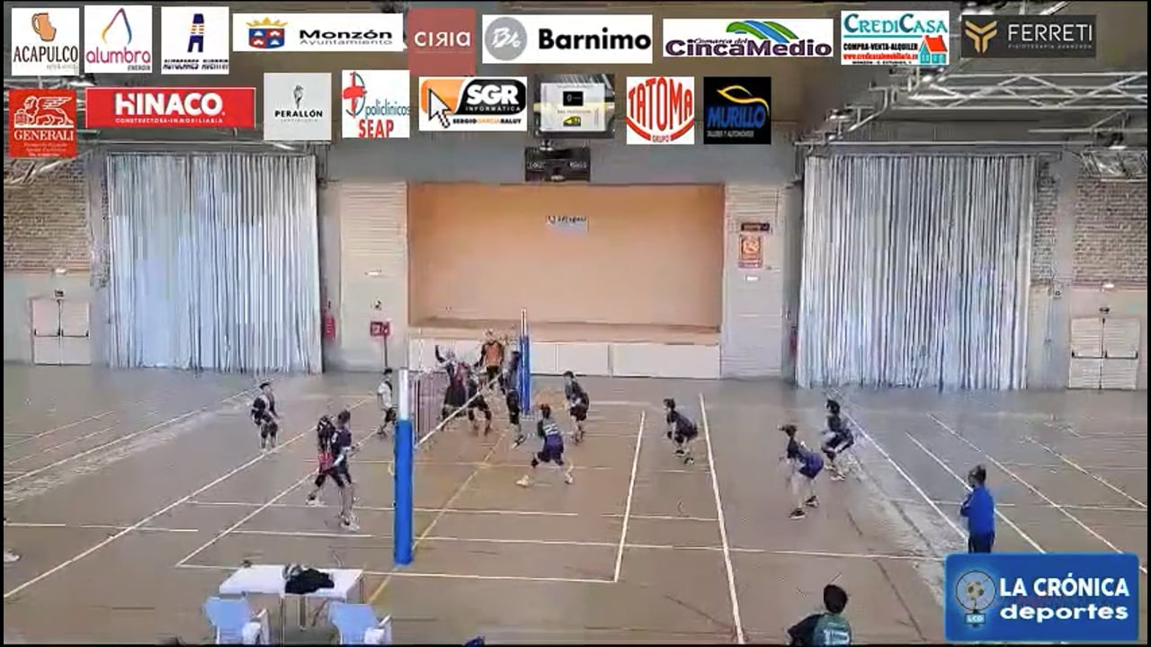 VOLEIBOL  2ª AUTONÓMICA  SANTA ISABEL -0-3-CLUB VOLEIBOL MONZÓN