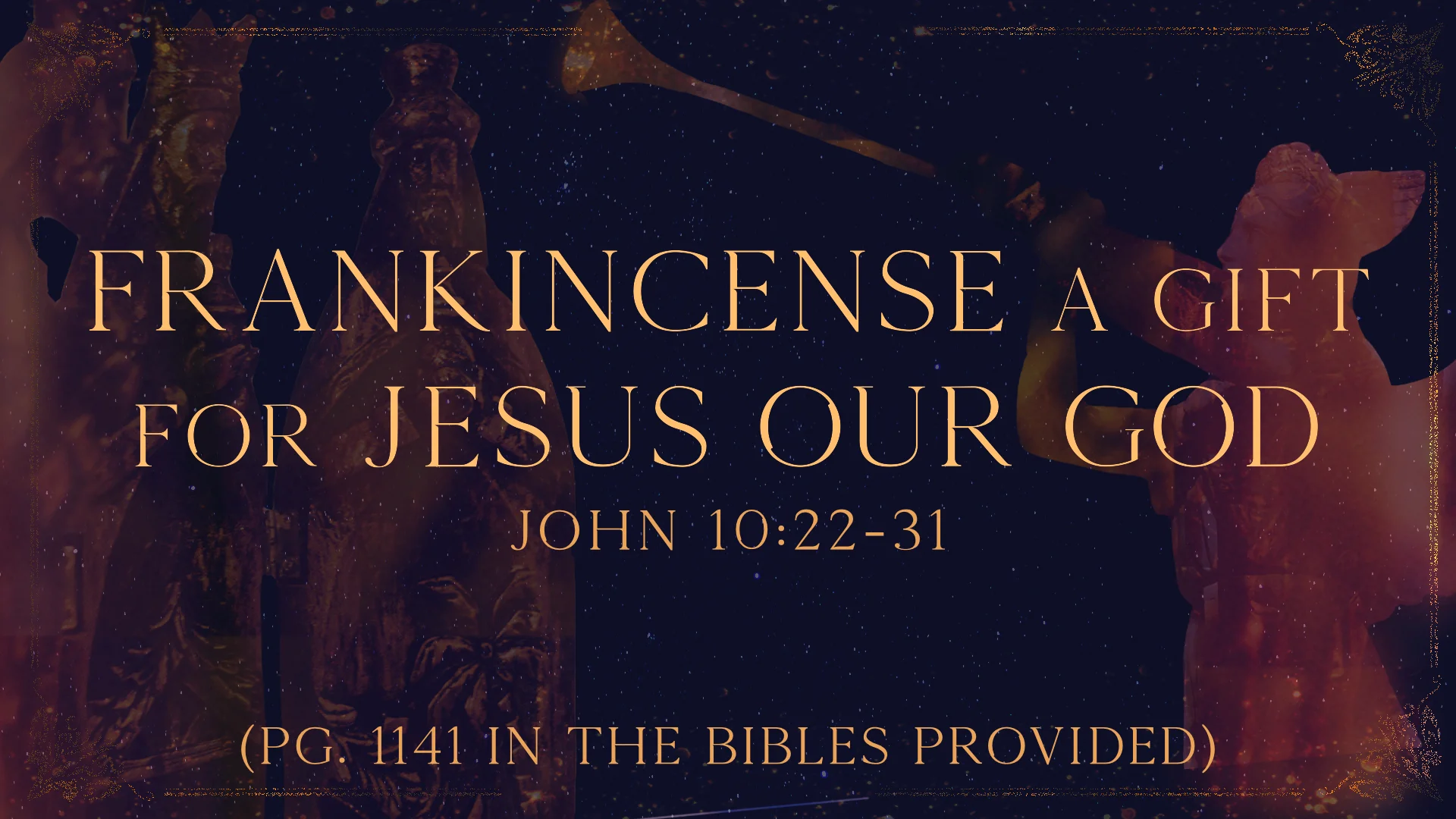Fit for a King Frankincense; Jesus is God on Vimeo