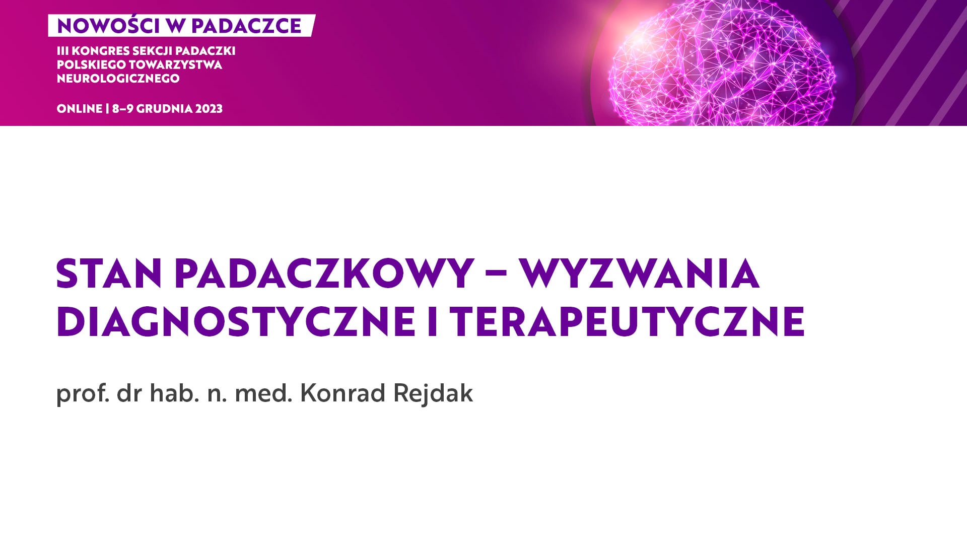 Grafika VOD dla Stan padaczkowy – wyzwania diagnostyczne i terapeutyczne