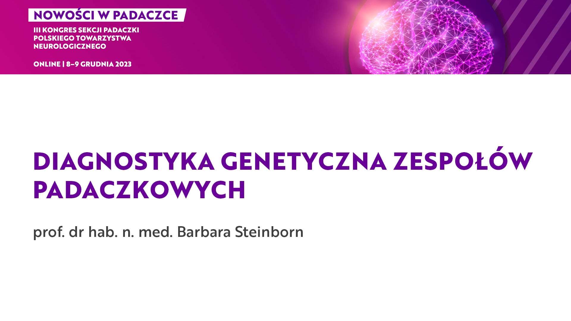 Grafika VOD dla Diagnostyka genetyczna zespołów padaczkowych