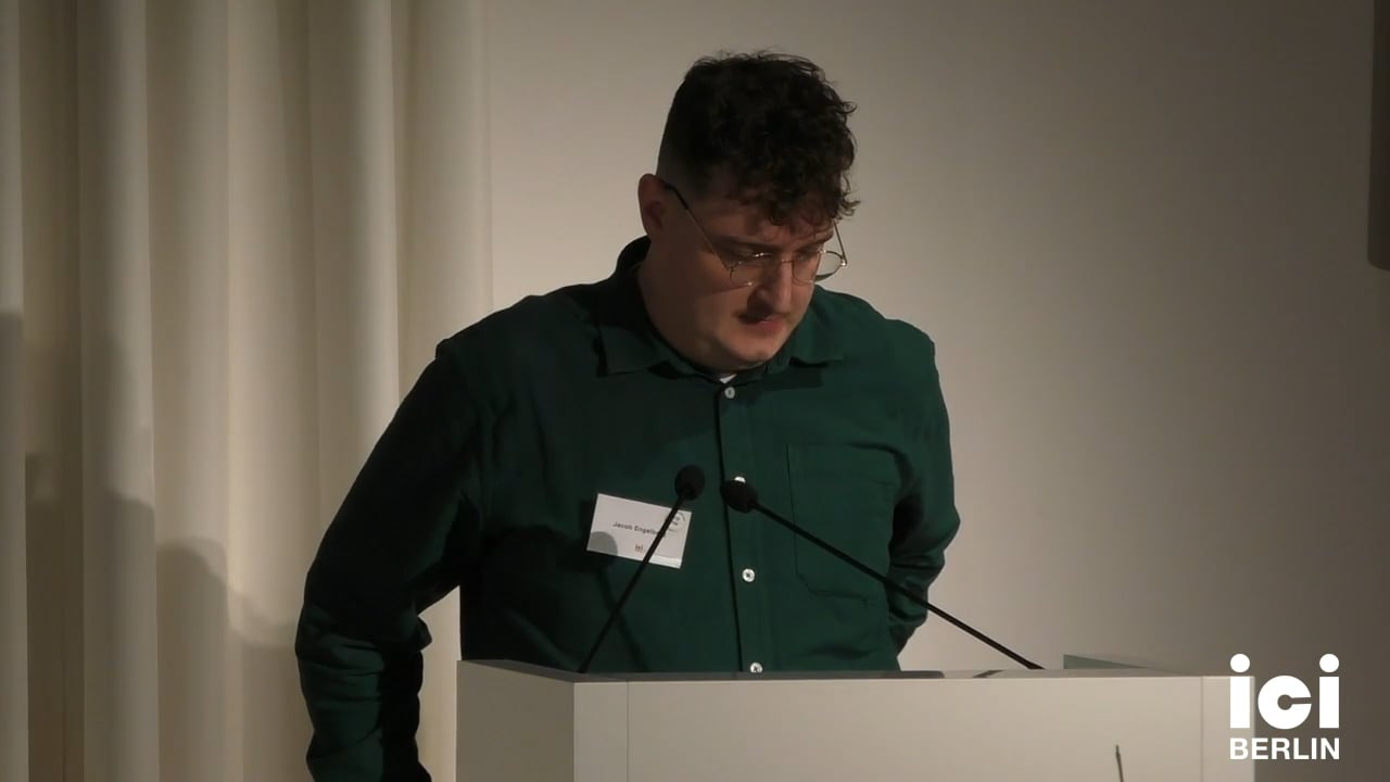 Talk by Jacob Engelberg