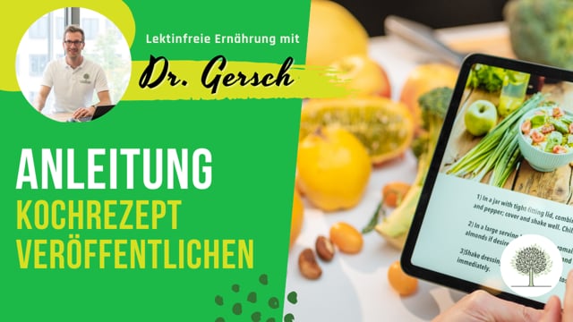 Video: Anleitung Kochrezept veröffentlichen