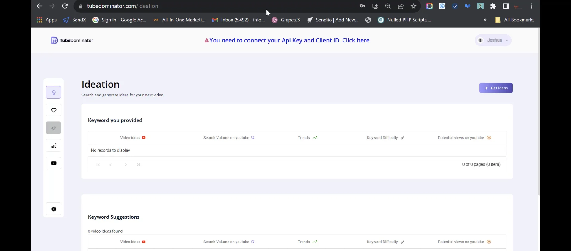 Getting API Key on Vimeo