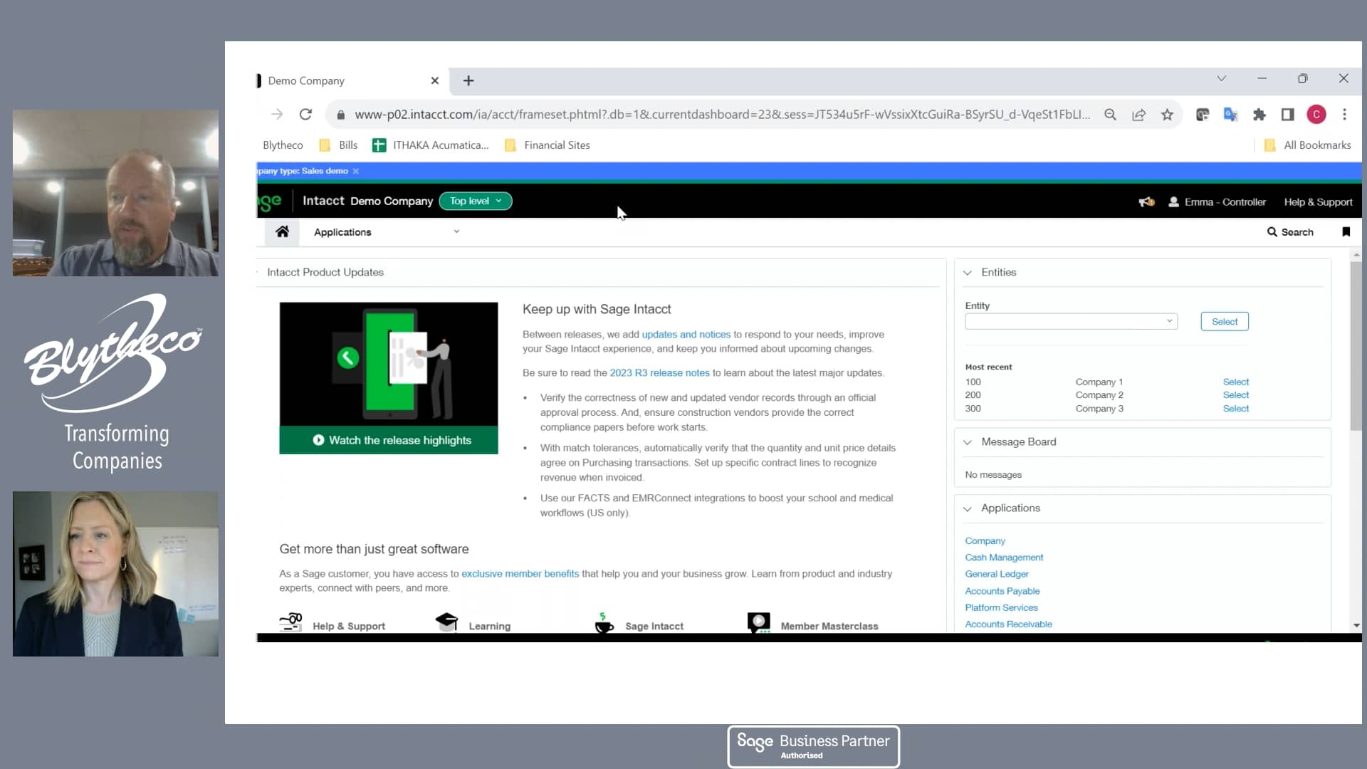 Sage Intacct MultiEntity on Vimeo