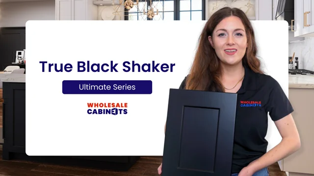 True Black Shaker Cabinets  Shop online at Wholesale Cabinets