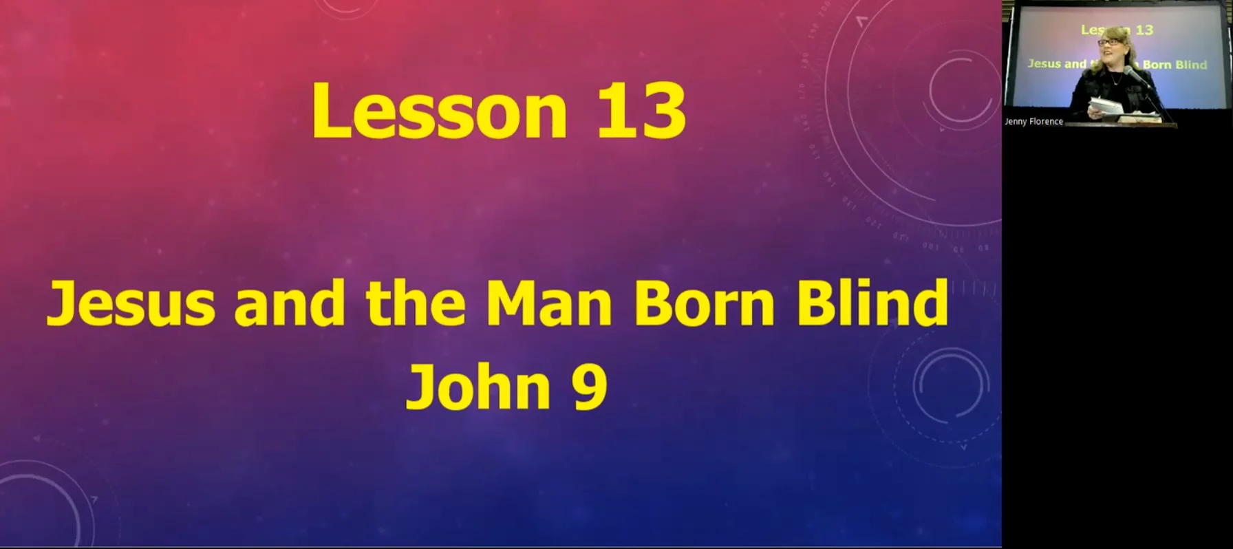Jenny Lecture-Lesson 13-John 2023-24 on Vimeo