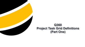 Project Task Grid Header Definitions